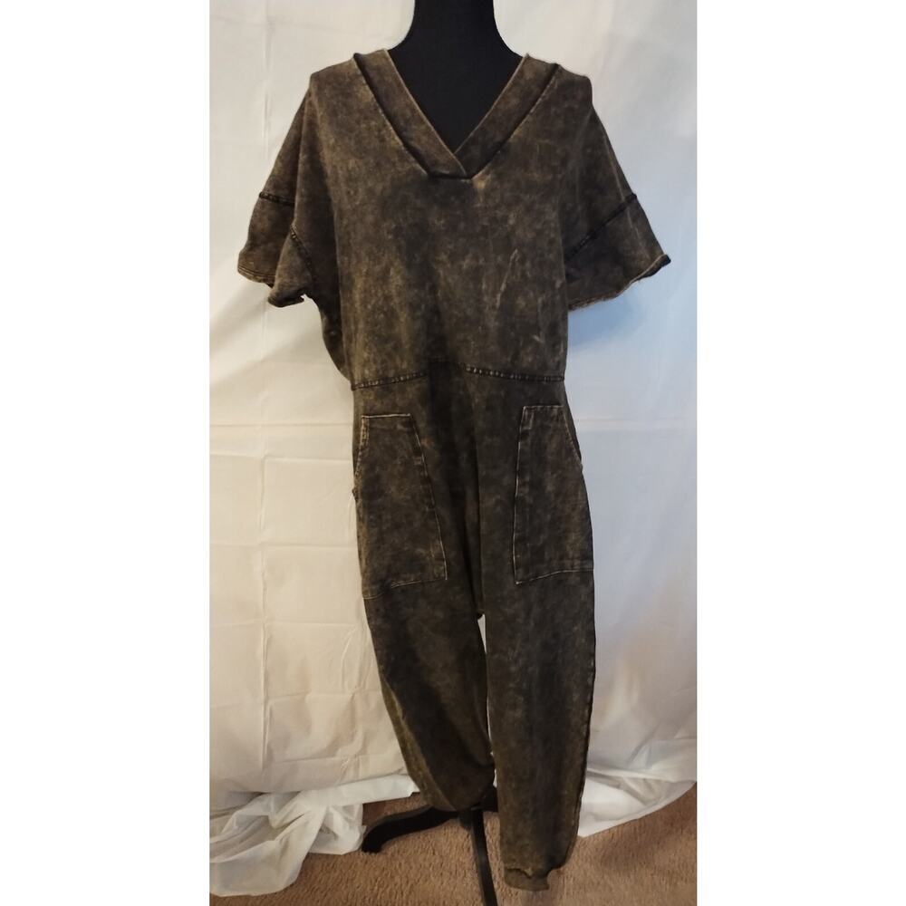 Zenana Outfitters Charcoal/goldJumpsuit